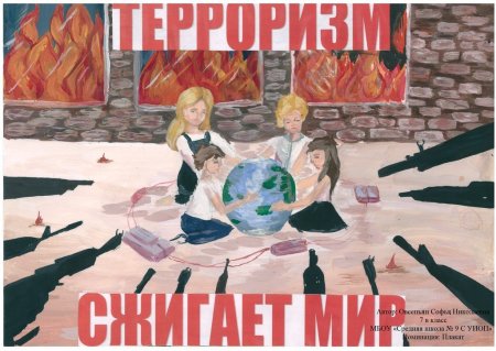 Плакат на тему терроризм