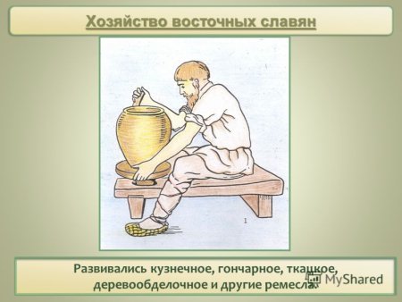 Занятия древних славян