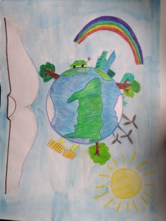 Экология рисунок карандашом