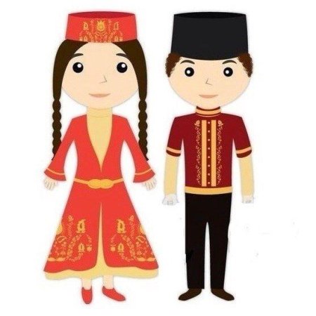 Национальный костюм крымских татар рисунки