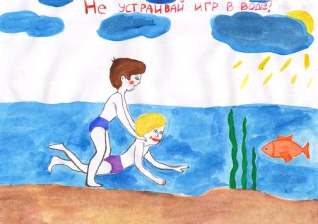 Рисунок на тему безопасность на воде
