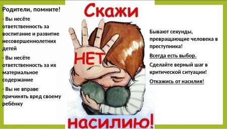 Памятка нет насилию в семье