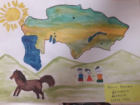 Детские рисунки ко Дню независимости