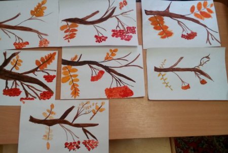 Рисование осень подготовительная группа