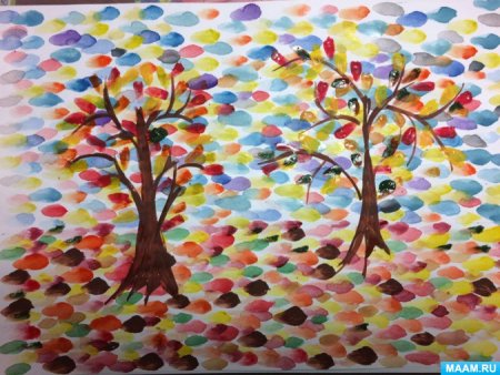 Рисование в старшей группе осень