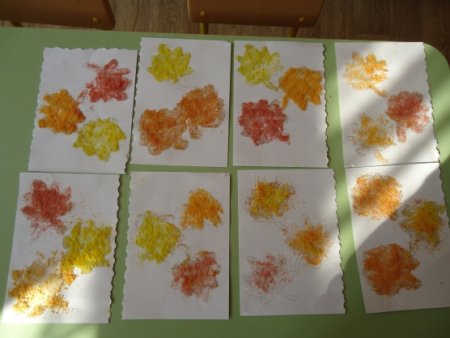 Нетрадиционное рисование в младшей группе осень