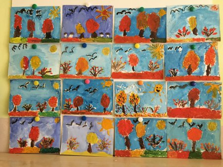 Рисование дары осени в старшей группе