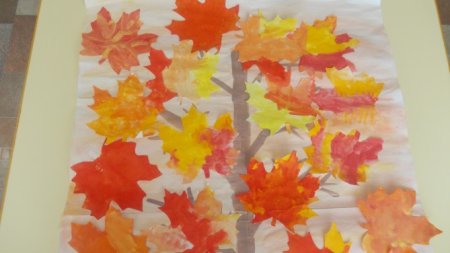 Рисование в подготовительной группе на тему осенние листья