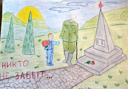 Детские плакаты на тему война