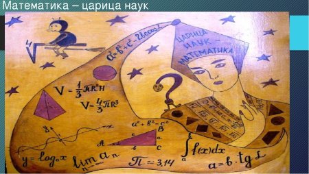Плакат математика царица наук