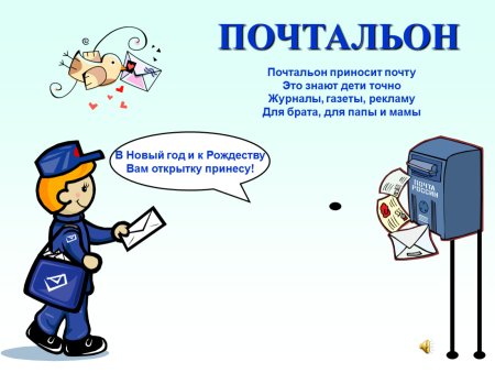 Профессия почтальон презентация