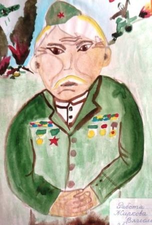 Рисунки герои войны детские