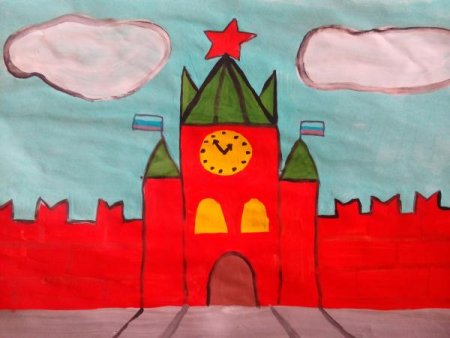 Рисование красная площадь