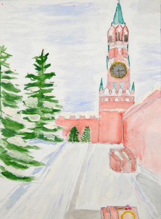 Московский Кремль рисунок