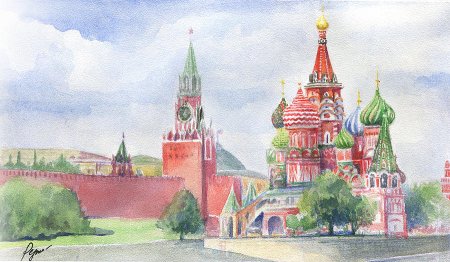 Спасская башня Кремля для детей