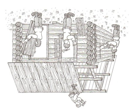 Русский быт рисунок