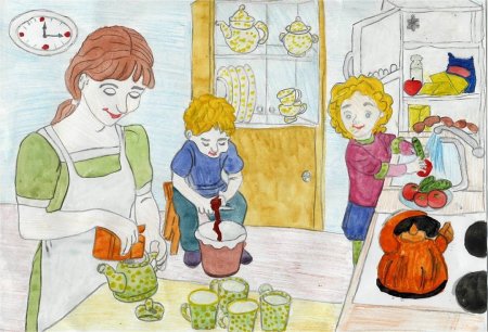 Конкурс рисунков моя семья