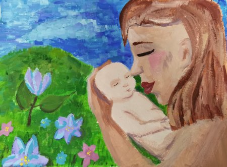 Рисунок на тему мамины руки