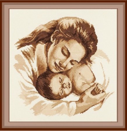 Алмазная мозаика мать и дитя