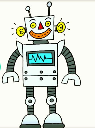 Робот детский рисунок