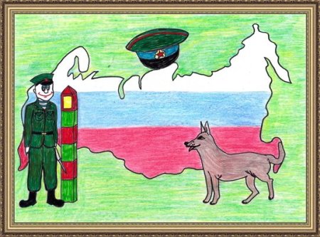 Рисунок на военно патриотическую тему