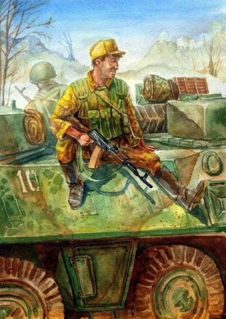 Рисование наша армия родная