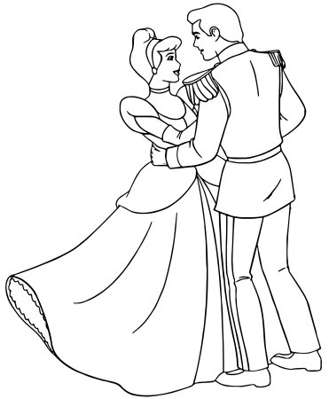 Принцессы и принцы. Раскраска