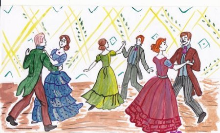 Раскраска бальные танцы