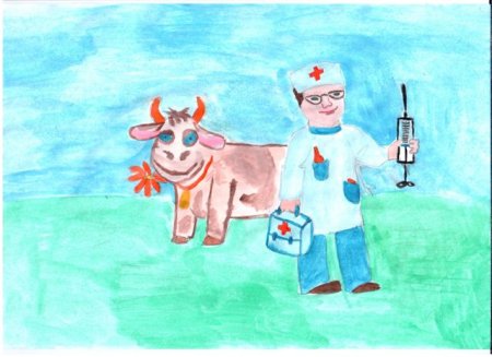 Рисунок на тему ветеринар