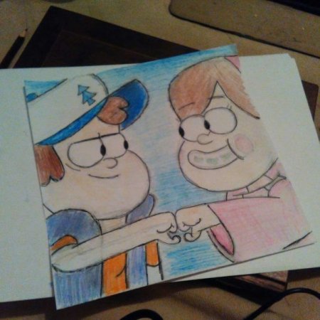 Рисунки Мэйбл фломастерами