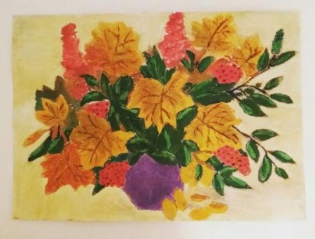 Рисование осенний букет