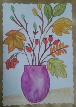 Натюрморт осенний букет