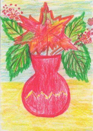 Осенний букет раскраска для детей