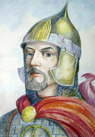 Александр Невский Ледовое побоище рисунок легкий