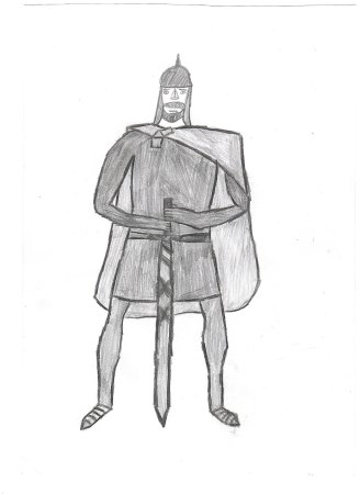 Князь Александр Невский рисунок