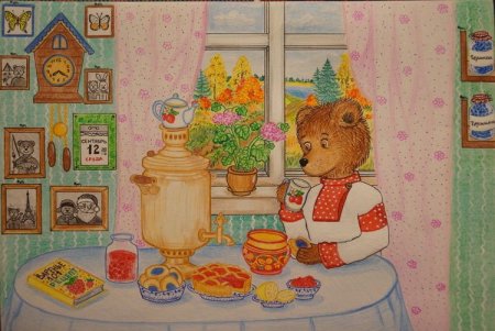 Чаепитие детские иллюстрации