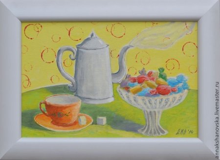 Рисование в ДОУ на тему чаепитие