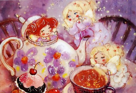 Чаепитие иллюстрации