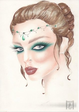 Фантазийный макияж рисунок