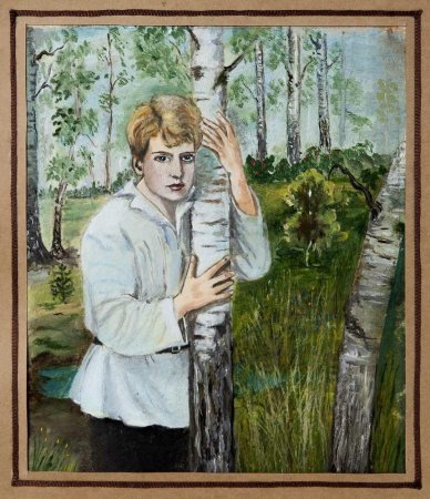 Сергей Есенин в косоворотке