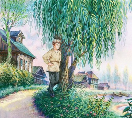 Сергей Есенин на природе