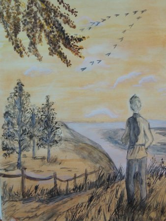 Рисунки к стихам Есенина