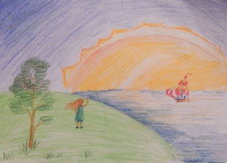 Рисование акварелью Зака