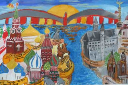 Россия и Германия рисунки