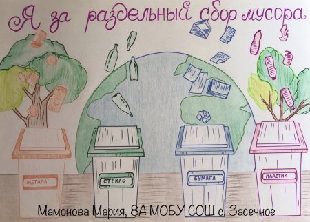 Плакат на тему раздельный сбор мусора