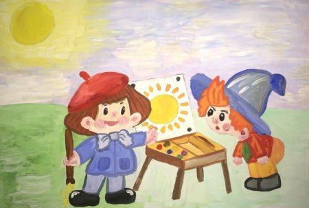 Незнайка детский рисунок