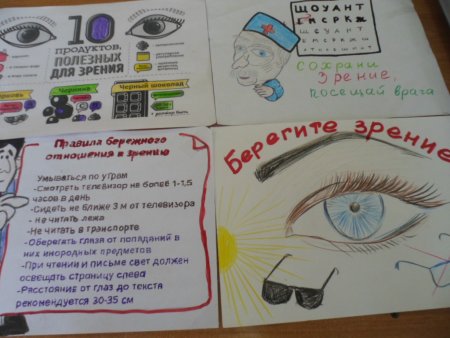 Плакат на тему зрение