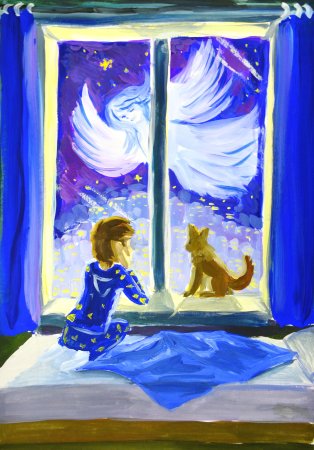 Рождественская сказка рисунок на конкурс