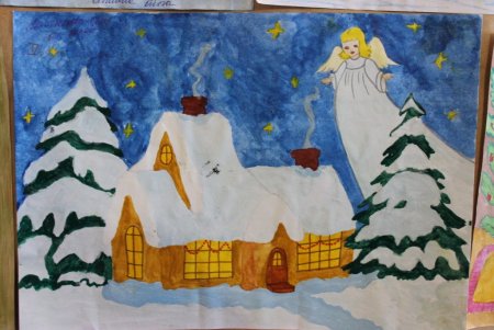 Рождество рисунок на конкурс