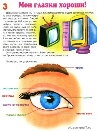 Памятка берегите глаза